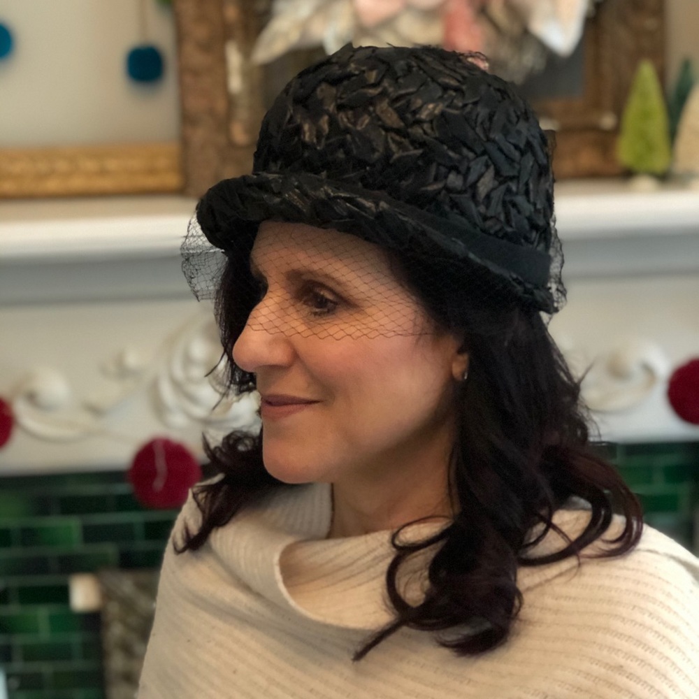 Vintage black hat